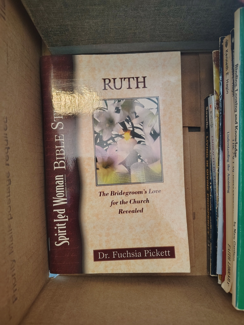 Ruth by Dr. Fuchsia Pickett - Beige & Burgundy Bible Study Book